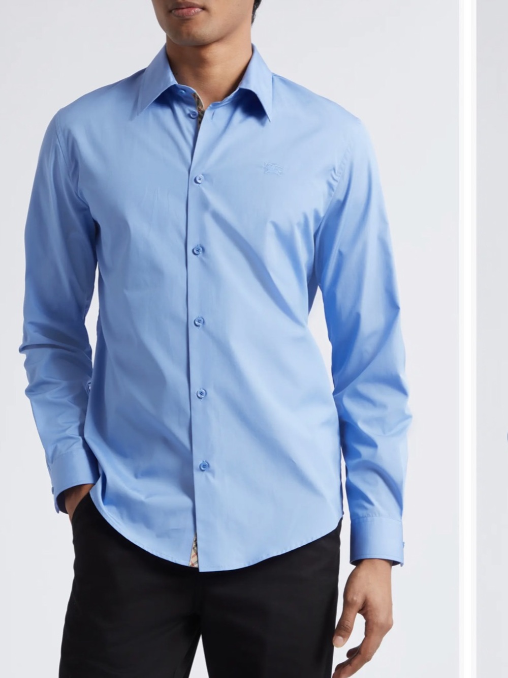 Burberry Brit Men's Blue Long
Sleeve Shirt Size